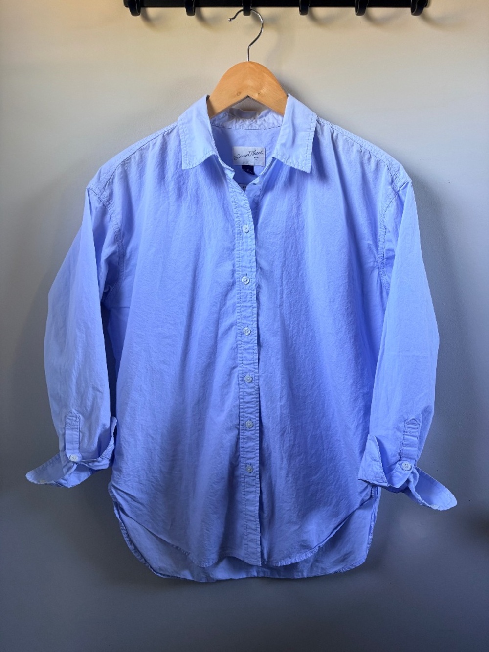 Light Blue Universal Thread Button Down Shirt Top XS Oversized Fit